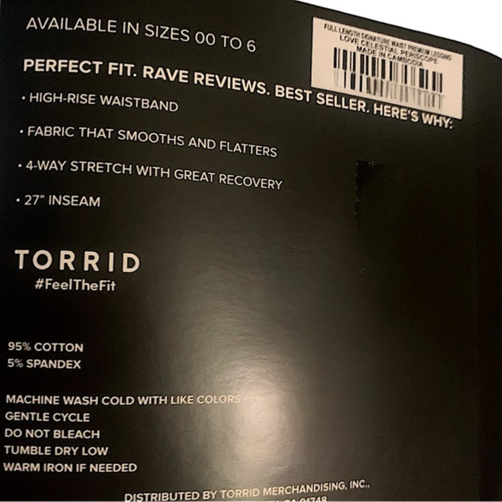 TORRID Celestial Love & Hearts Full Length Leggings NWT Size 4X - Picture 5 of 8